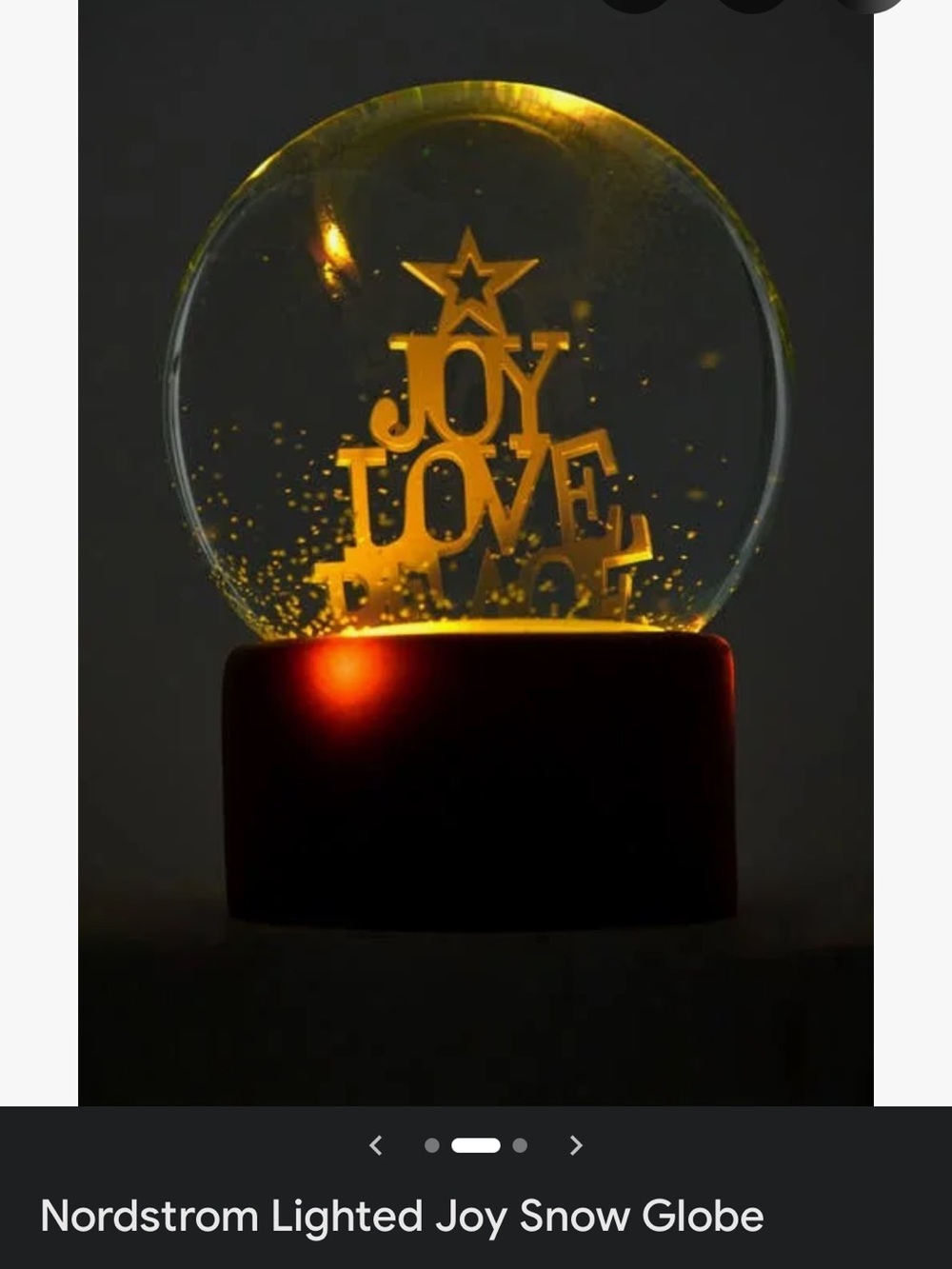 Nordstrom christmas globe